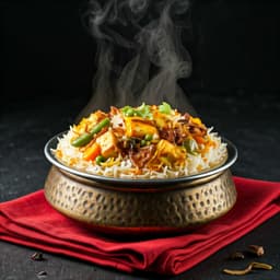 Veg and Paneer Dum Biryani