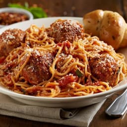 Jumbo Spaghetti and Meatballs