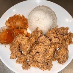 Popcorn Chicken With Rice