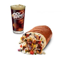 Chicken Queso Burrito or Bowl + Drink